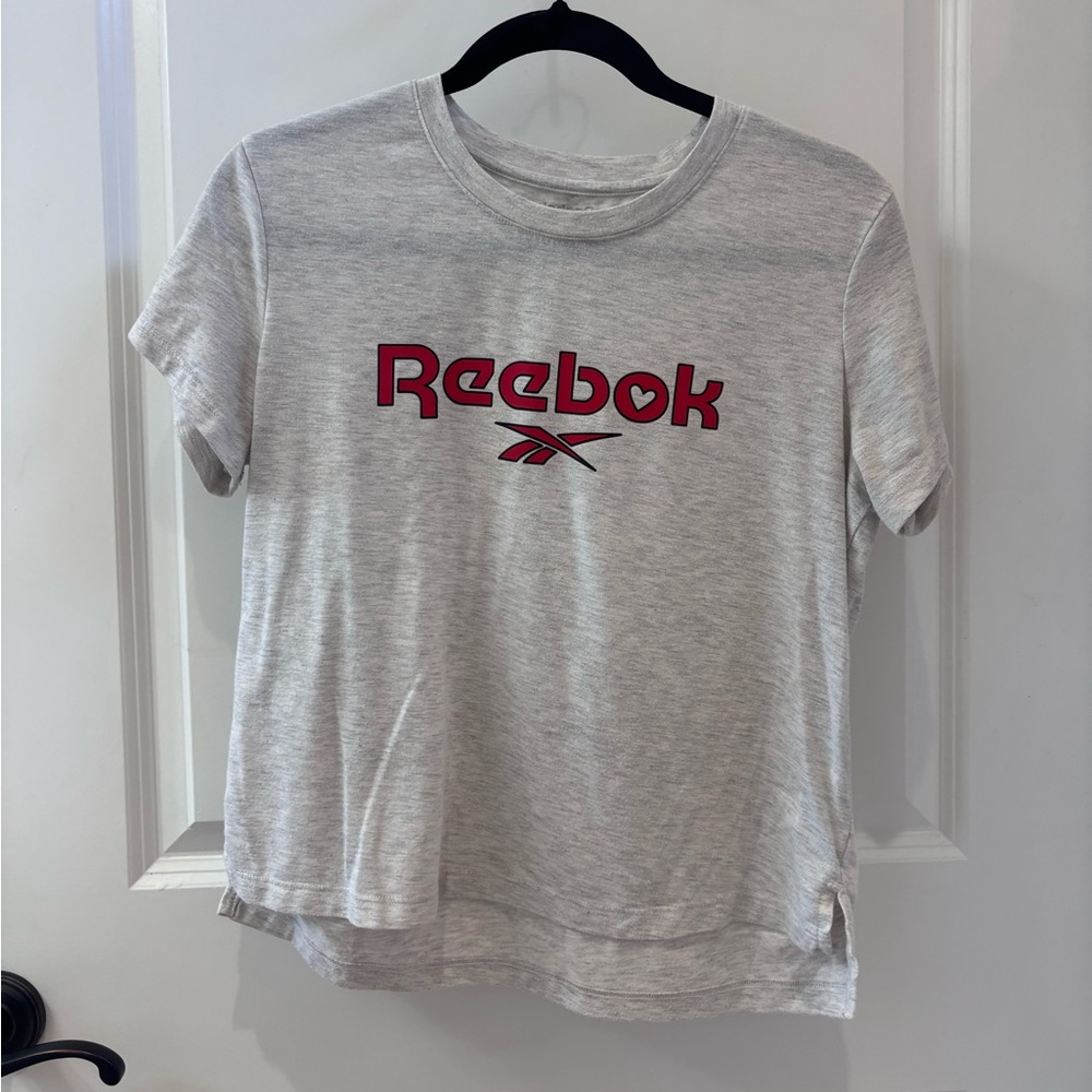 Reebok Heather Gray Tee with Subtle Logo